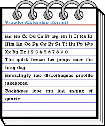 FreedomExtended Font