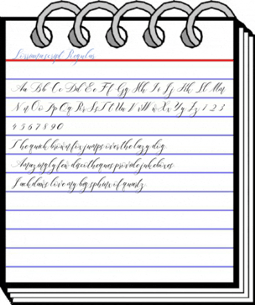 Lorriana script Font