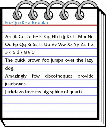 FrizQuaReg Font