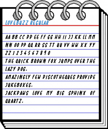 Lovebuzz Regular Font