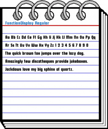 FunctionDisplay Regular Font