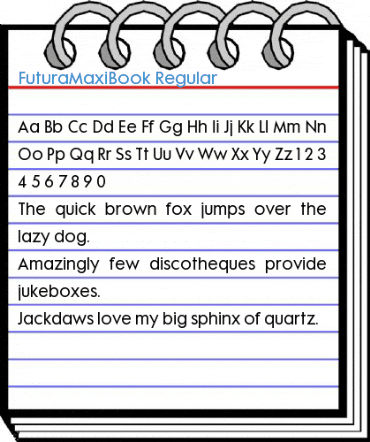 FuturaMaxiBook Regular Font