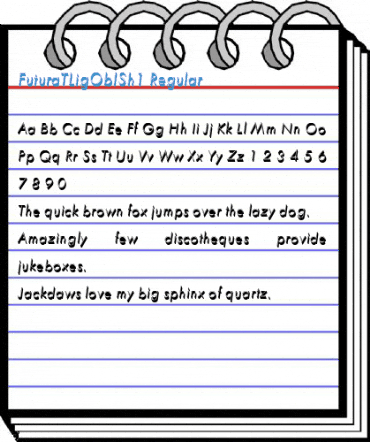 FuturaTLigOblSh1 Regular Font