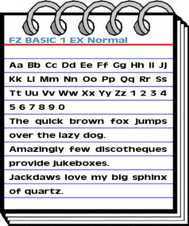 FZ BASIC 1 EX Normal Font