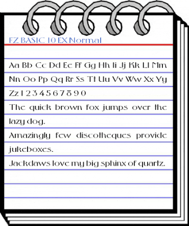 FZ BASIC 10 EX Font