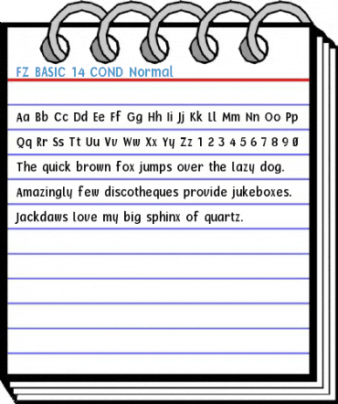 FZ BASIC 14 COND Normal Font