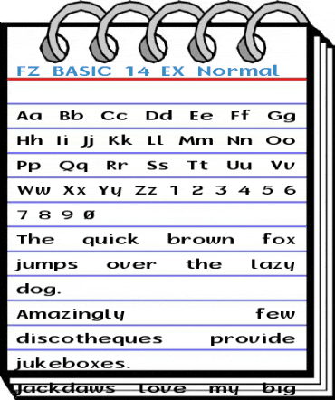 FZ BASIC 14 EX Normal Font