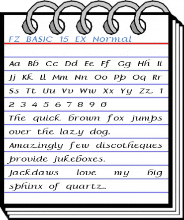 FZ BASIC 15 EX Normal Font