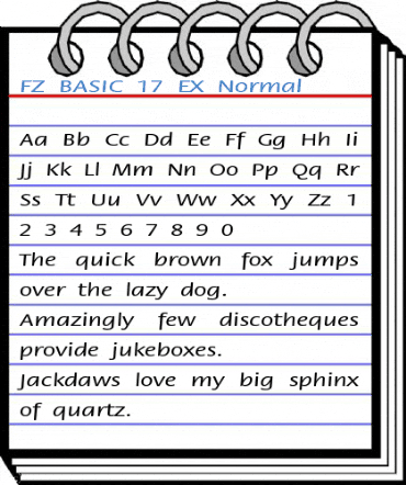 FZ BASIC 17 EX Font