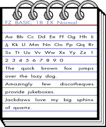 FZ BASIC 18 EX Normal Font