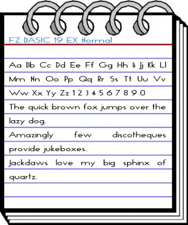 FZ BASIC 19 EX Normal Font