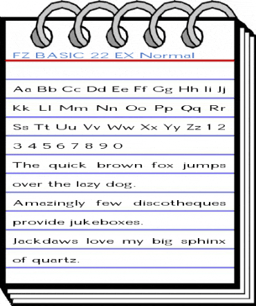 FZ BASIC 22 EX Normal Font