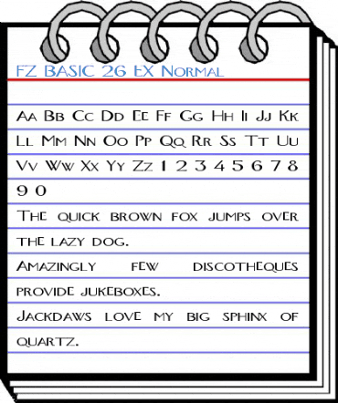 FZ BASIC 26 EX Normal Font