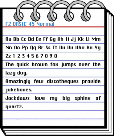 FZ BASIC 45 Normal Font