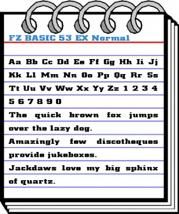 FZ BASIC 53 EX Normal Font