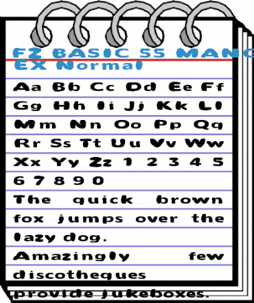 FZ BASIC 55 MANGLED EX Font