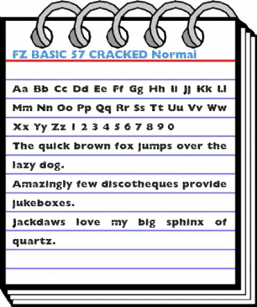 FZ BASIC 57 CRACKED Normal Font