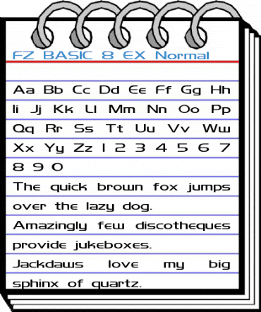 FZ BASIC 8 EX Normal Font