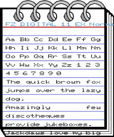 FZ DIGITAL 11 EX Normal Font