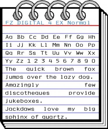 FZ DIGITAL 4 EX Font