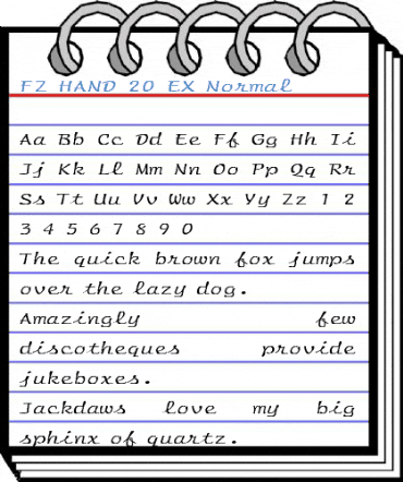 FZ HAND 20 EX Normal Font