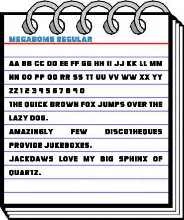 Megabomb Regular Font