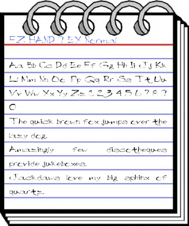 FZ HAND 9 EX Normal Font