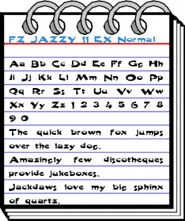 FZ JAZZY 11 EX Font