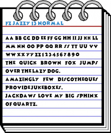 FZ JAZZY 13 Font