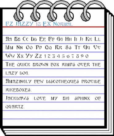 FZ JAZZY 18 EX Font