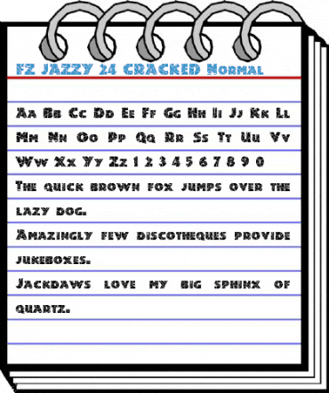 FZ JAZZY 24 CRACKED Font