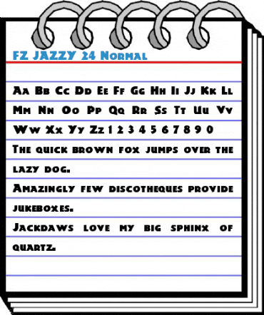 FZ JAZZY 24 Font