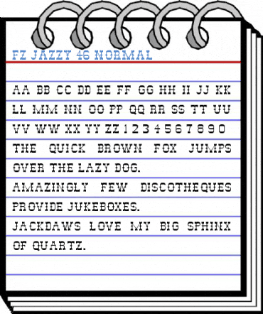 FZ JAZZY 46 Font