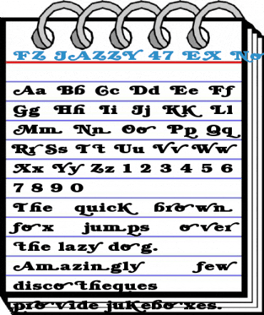 FZ JAZZY 47 EX Normal Font