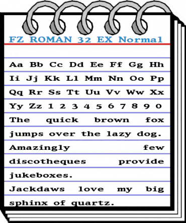 FZ ROMAN 32 EX Normal Font