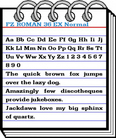 FZ ROMAN 36 EX Normal Font