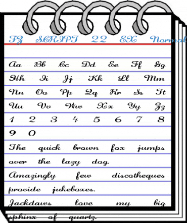 FZ SCRIPT 22 EX Normal Font