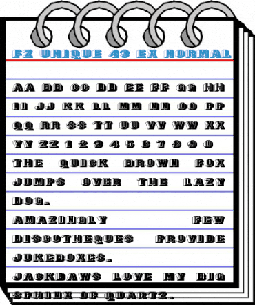 FZ UNIQUE 43 EX Normal Font