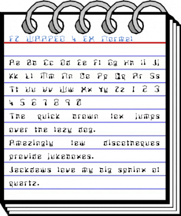 FZ WARPED 4 EX Normal Font