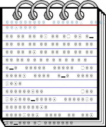 Galactica Pyramid Card Game Regular Font