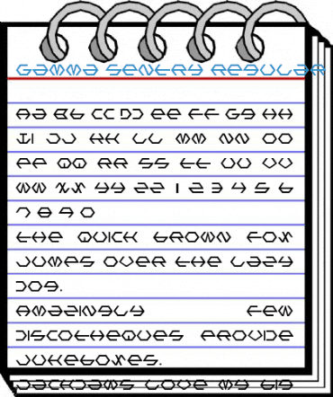 Gamma Sentry Regular Font