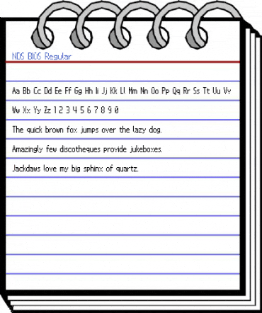 NDS BIOS Regular Font