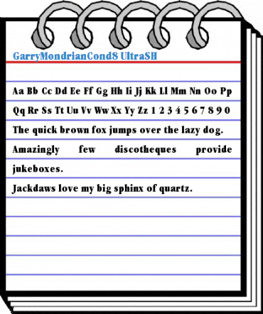 GarryMondrianCond8 UltraSH Font