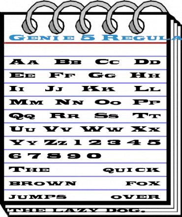 Genie 5 Font