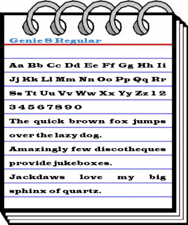 Genie 8 Font