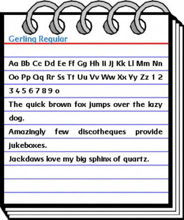 Gerling Regular Font