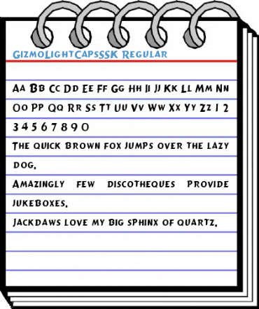 GizmoLightCapsSSK Font