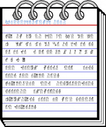 GlyphExtLibE Font