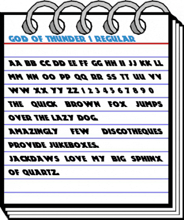 God Of Thunder 1 Font