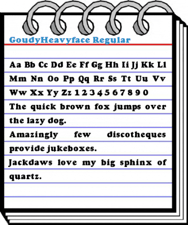 GoudyHeavyface Font